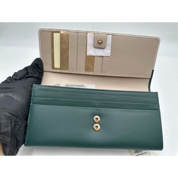 NWT Radley London HOLE LOTTA FUN Large Flap Wallet Dark GREEN Penguins MSRP 148 - Picture 7 of 16